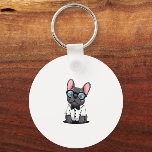 Frenchie De Heren Kopie (5) Sleutelhanger (Voorkant)