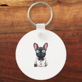Frenchie De Heren Kopie (6) Sleutelhanger (Voorkant)