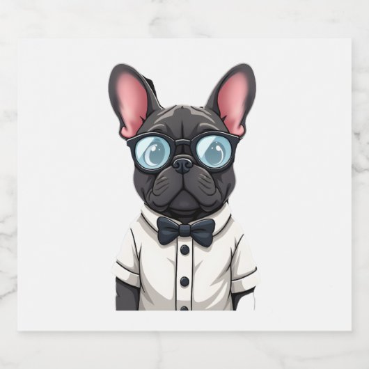 Frenchie De Heren Kopie (6) Sparkling Wijnetiket (Enkel label)