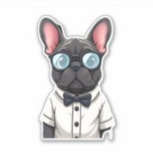 Frenchie De Heren Kopie (6) Sticker (Voorkant)