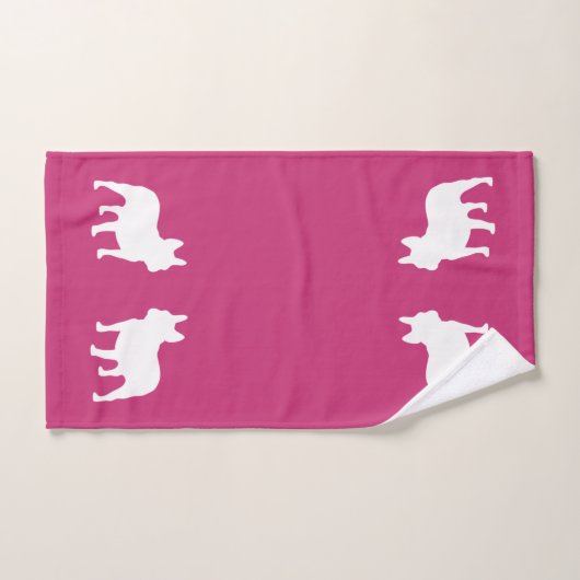 Frenchie Dog 3-stukdoekdoekset Franse bulldog Bad Handdoek (Handdoek)