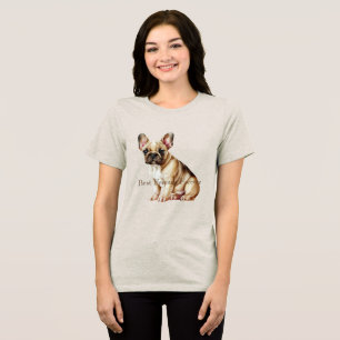 Frenchie Dog Beste Vriend Tri-Blend Shirt