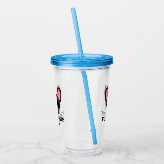 Frenchie Dog Dad Black Bulldog Acryl Drinkbeker (Links)