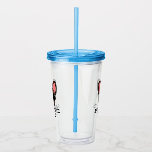 Frenchie Dog Dad Brown Acryl Drinkbeker (Rechts)