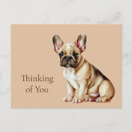 Frenchie Dog denkt aan je Briefkaart