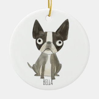 Frenchie Dog Keramisch Ornament