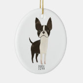 Frenchie Dog Keramisch Ornament (Rechts)