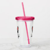 Frenchie Dog mam Blue Merle French Bulldog Acryl Drinkbeker (Links)