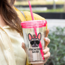 Frenchie Dog Mam Lila en Tan French Bulldog