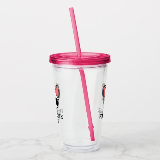 Frenchie Dog mam White Bulldog Acryl Drinkbeker (Links)