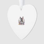 Frenchie Dog Pasen Frenchie Dog Eieren Kunst T-Shi Ornament (voorkant)