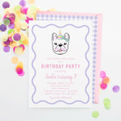 Frenchie Dog verjaardagsfeestje uitnodiging