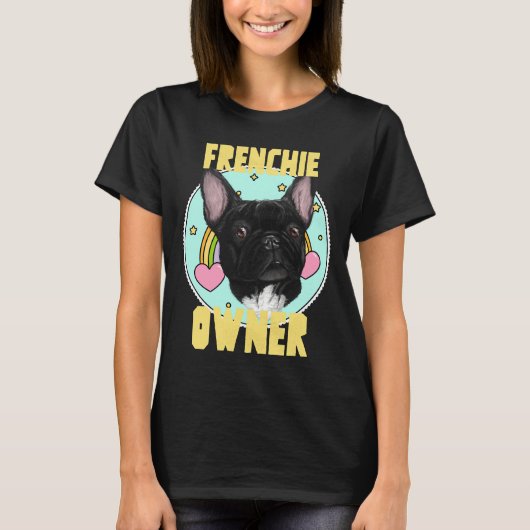 Frenchie Eigenaar T-shirt (Voorkant)