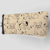 Frenchie en Botten Golfheadcover (Voorkant)