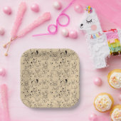 Frenchie en Botten Papieren Bordje (Feest)