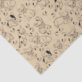 Frenchie en Botten Tissuepapier (Detail)