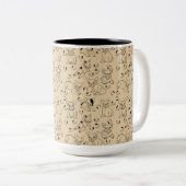 Frenchie en Botten Tweekleurige Koffiemok (Voorkant rechts)