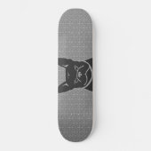 FRENCHIE FLEUR DE LIS Charcoal Gray Skateboard (Voorkant)