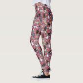 Frenchie Floral Leggings - franse stierenhond (Links)