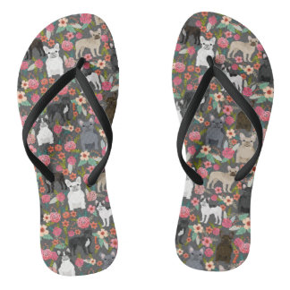 Frenchie Floral Shoes - franse sneakers voor bulld Teenslippers