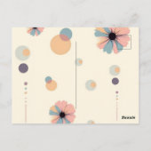 Frenchie Floral Vibes Briefkaart (Achterkant)