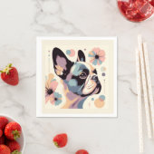 Frenchie Floral Vibes Servet (Insitu)