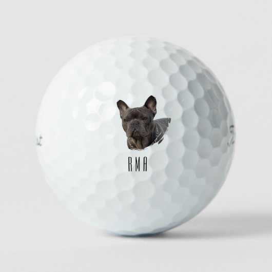Frenchie Franse Bulldog Golfballen (Voorkant)