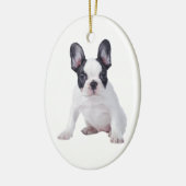 Frenchie - Franse stierenhondpuppy Keramisch Ornament (Links)