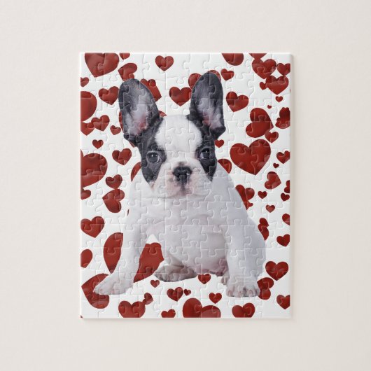 Frenchie - Franse stierenhondpuppy Legpuzzel (Verticaal)