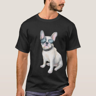 Frenchie French Bulldog aviators dogs in kleren T-shirt
