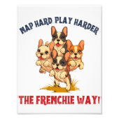 Frenchie French Bulldog Dog Foto Afdruk (Voorkant)