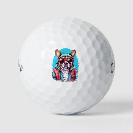 Frenchie French Bulldog Dog Golfballen (Voorkant)
