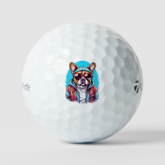 Frenchie French Bulldog Dog Golfballen (Voorkant)