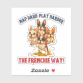 Frenchie French Bulldog Dog Sticker (Vel)