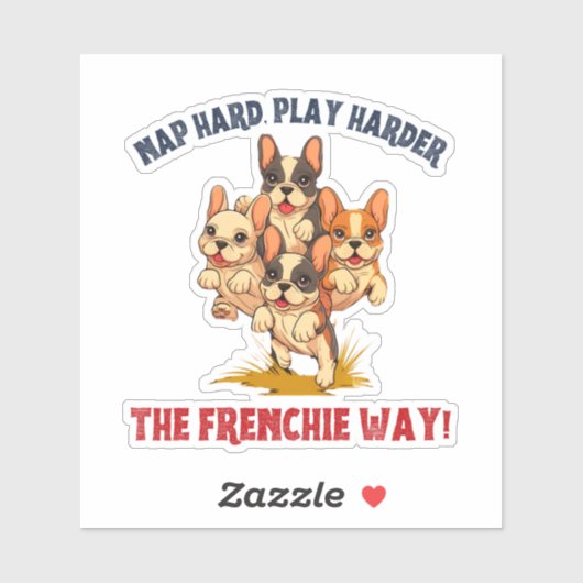 Frenchie French Bulldog Dog Sticker (Vel)