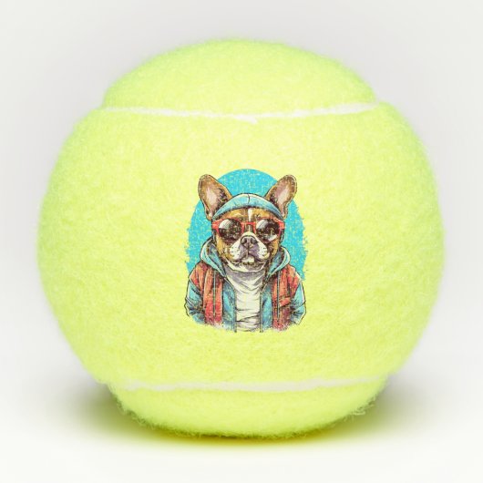 Frenchie French Bulldog Dog Tennisballen (Voorkant)