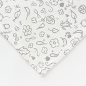 Frenchie French Bulldog Fleece Deken (Hoek)