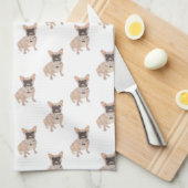 Frenchie French Bulldog (Mask) Theedoek (Quarter Fold)