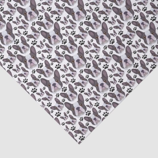 Frenchie French Bulldog Pet Puppy Dog Tissuepapier (Detail)