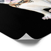 Frenchie French Bulldog plaid bow-stropdas Honden  Poster (Hoek)