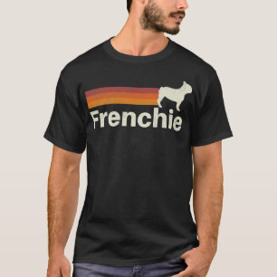  Frenchie French Bulldog Retro mam Dad Dog T-shirt