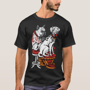 Frenchie Frenchie Pug Dalmatian French Bulldog T T-shirt