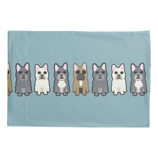 Frenchie Friends Kussensloop (Achterkant)