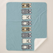 Frenchie Friends Sherpa Deken (Voorkant)