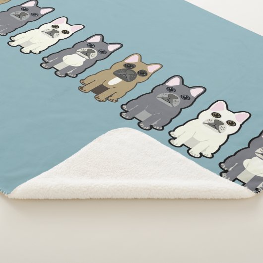 Frenchie Friends Sherpa Deken (3/4)