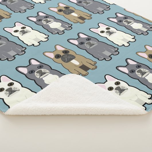 Frenchie Friends Sherpa Deken (3/4)