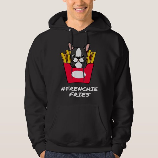 FRENCHIE FRIES FRENCH BULLDOG HOODIE (Voorkant)