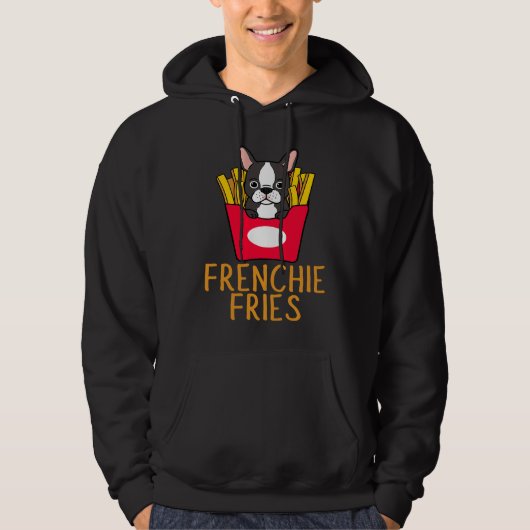Frenchie Fries  French Bulldog Hoodie (Voorkant)