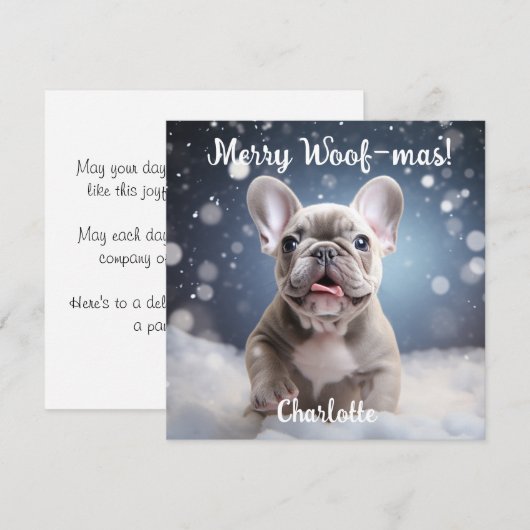 Frenchie Frosty Bliss  (Voorkant / Achterkant)