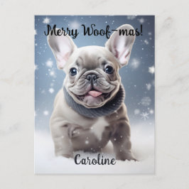 Frenchie Frosty Bliss  Briefkaart